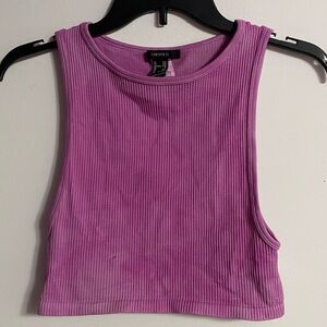 Pink dyed crop top/ tank top